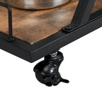 Carrello Bar Industriale Carrello Bar e Servizio da Cucina per la Casa con Ruote