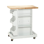 Carrello da Cucina su Ruote con Portabottiglie