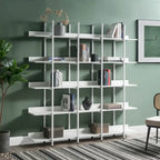 Libreria aperta a 5 ripiani, stile industriale vintage