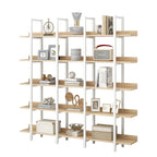 Libreria aperta a 5 ripiani, stile industriale vintage