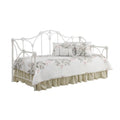 Divano letto singolo in metallo bianco