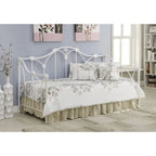 Divano letto singolo in metallo bianco