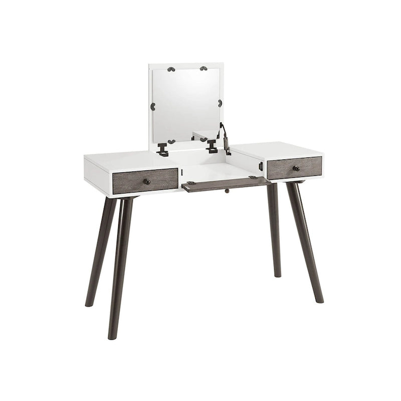 Toeletta/scrivania a 2 cassetti Mid-Century Modern 44