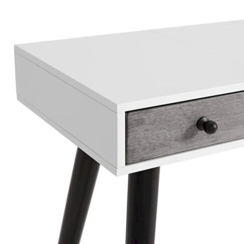 Toeletta/scrivania a 2 cassetti Mid-Century Modern 44