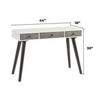 Toeletta/scrivania a 2 cassetti Mid-Century Modern 44