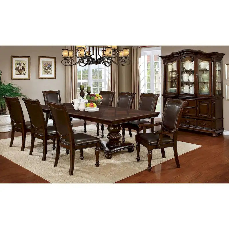 Set di 2 poltrone in similpelle color ciliegio marrone ed espresso