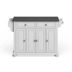 Isola/Carrello da Cucina Full Size con Piano in Acciaio Inox Alexandria - 18p x 51.5l x 34a