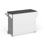 Isola/Carrello da Cucina Full Size con Piano in Acciaio Inox Alexandria - 18p x 51.5l x 34a