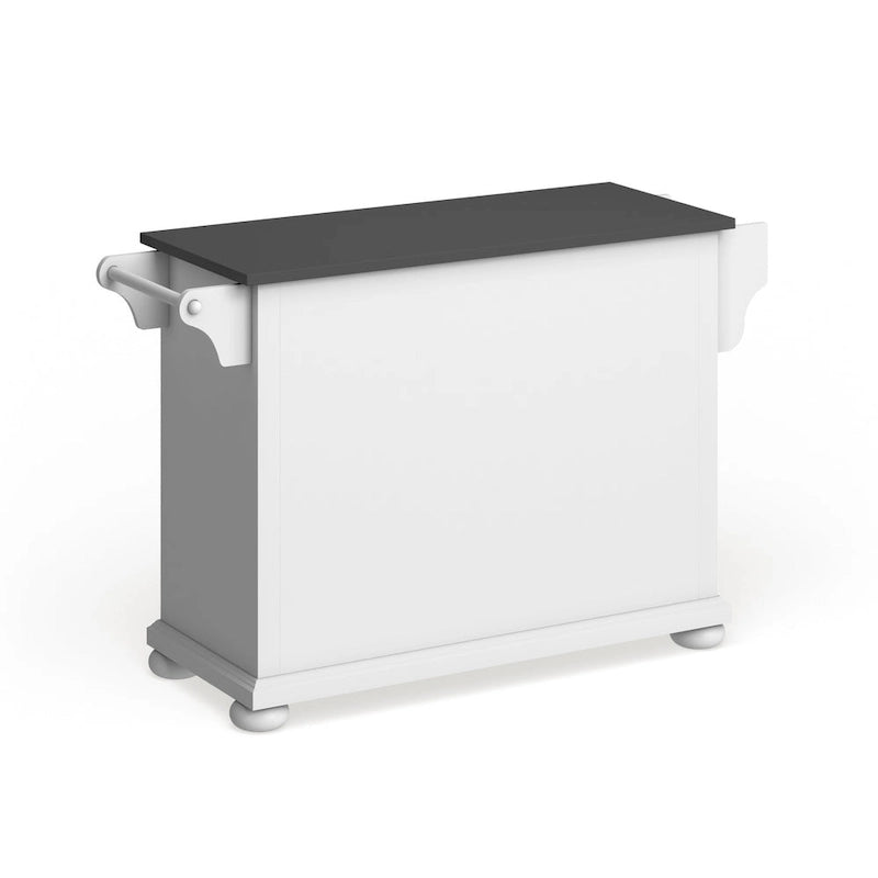 Isola/Carrello da Cucina Full Size con Piano in Acciaio Inox Alexandria - 18p x 51.5l x 34a