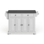 Isola/Carrello da Cucina Full Size con Piano in Acciaio Inox Alexandria - 18p x 51.5l x 34a