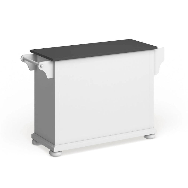 Isola/Carrello da Cucina Full Size con Piano in Acciaio Inox Alexandria - 18p x 51.5l x 34a