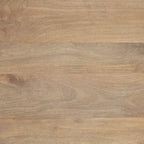 Sedia da pranzo in legno marrone chiaro con struttura in ferro (set da 2) - 20,0L x 18,0P x 5,5H