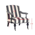 Poltrona in acciaio blu - 27,6 x 36,8 x 35 - 28Lx37Px35A