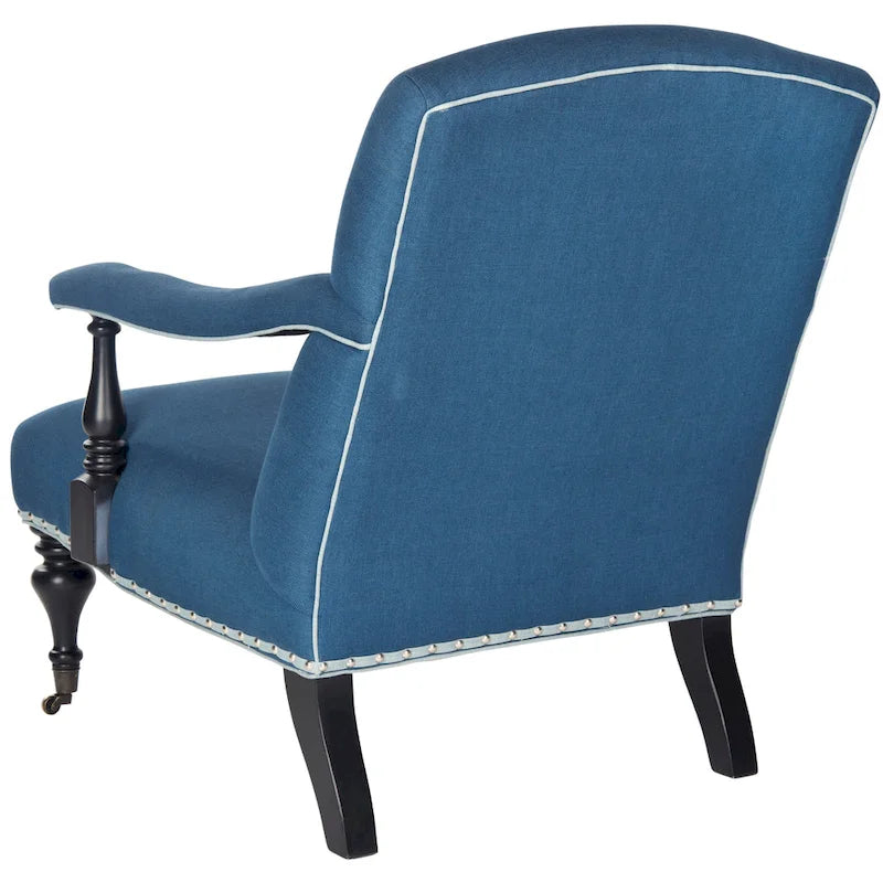 Poltrona in acciaio blu - 27,6 x 36,8 x 35 - 28Lx37Px35A