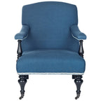 Poltrona in acciaio blu - 27,6 x 36,8 x 35 - 28Lx37Px35A