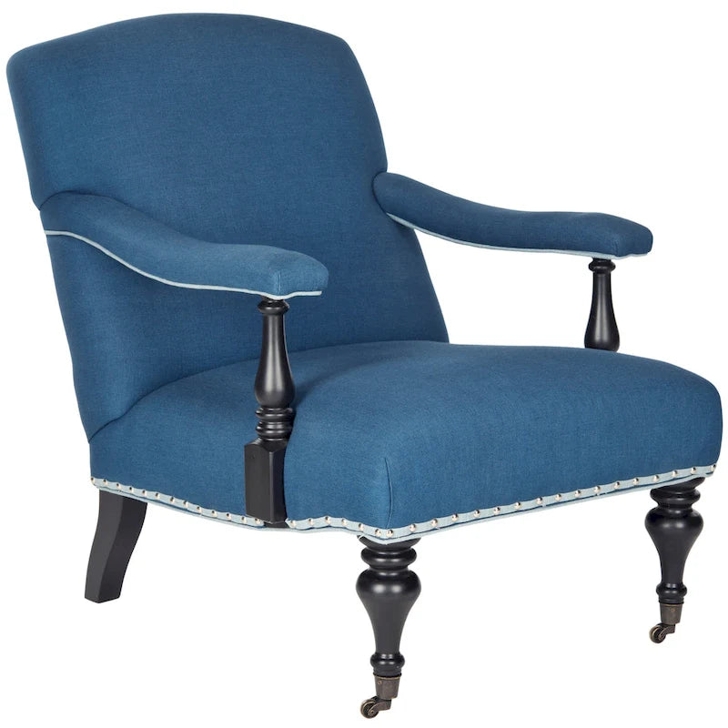 Poltrona in acciaio blu - 27,6 x 36,8 x 35 - 28Lx37Px35A