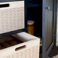 Consolle con 2 Cassetti e 3 Cesti Rimovibili - 101,1 L x 31,7 P x 74,9 A cm