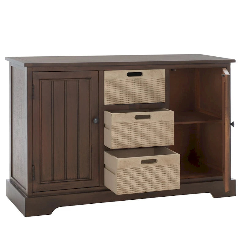 Consolle con 2 Cassetti e 3 Cesti Rimovibili - 101,1 L x 31,7 P x 74,9 A cm