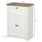 Credenza da cucina con ante, cassetto e ripiano regolabile