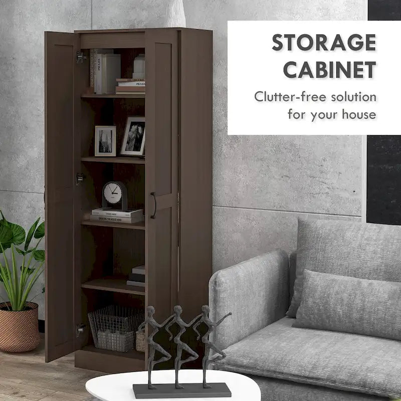 Credenza da cucina con ante, cassetto e ripiano regolabile