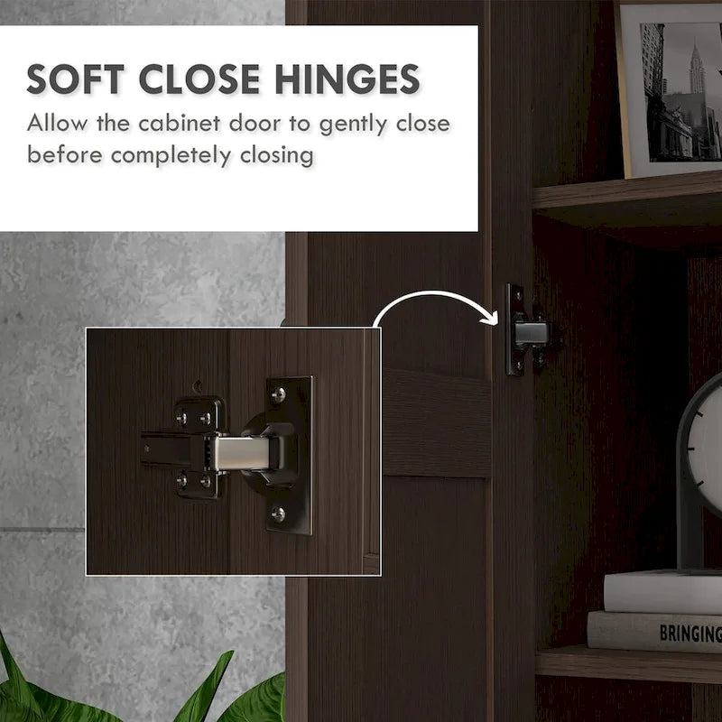 Credenza da cucina con ante, cassetto e ripiano regolabile
