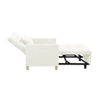 Poltrona Letto Convertibile, Poltrona Regolabile con Cuscino, Poltrona Letto Multifunzionale