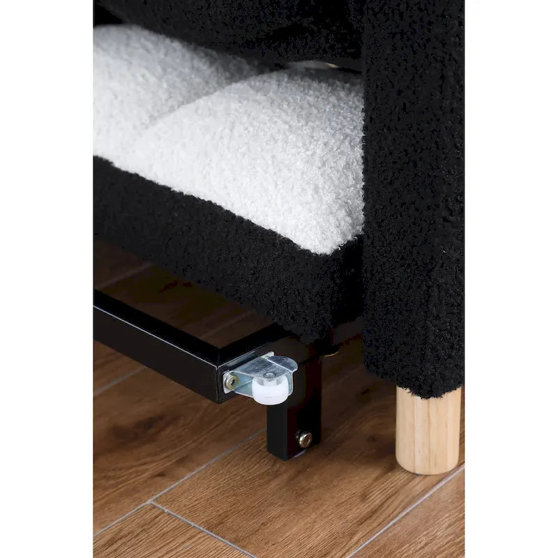 Poltrona Letto Convertibile, Poltrona Regolabile con Cuscino, Poltrona Letto Multifunzionale