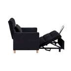 Poltrona Letto Convertibile, Poltrona Regolabile con Cuscino, Poltrona Letto Multifunzionale