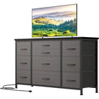 Mobile TV con presa di corrente, 10 cassetti per TV da 55" - n/a