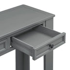 Tavolo Consolle/Tavolo da Divano con Cassetti Contenitori e Ripiano Inferiore per Ingresso Corridoio